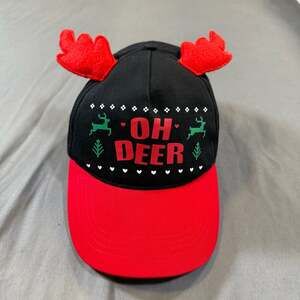Flying Tiger Oh Deer Reindeer Antler Christmas Baseball Cap Hat